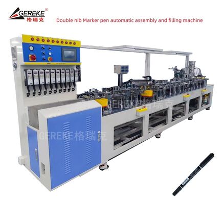 Double Nib Double Color Marker Pen Making Machine Automatic Assembly Filling