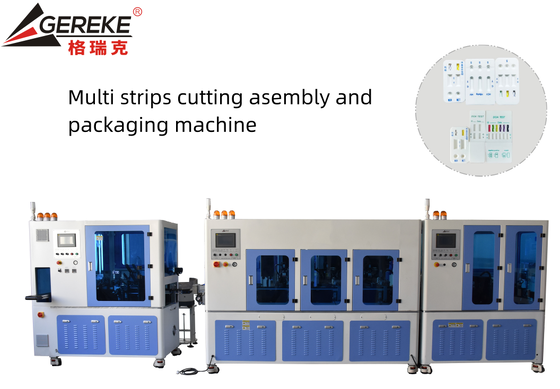 Cassette Kit Packaging Multi Windows Automatic Assembly Machine With Strip Cutting Machine