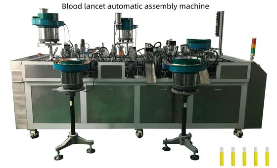 Blood Lancet Automatic Assembly Machine 60-65 pcs/min Speed