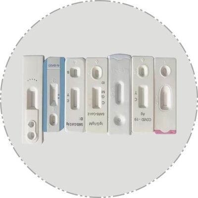 PLC System Automatic Assembly Machine For Single Window Test Cassette Packaging
