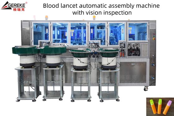 Blood Lancet Assembly Machine With Vision Inspection